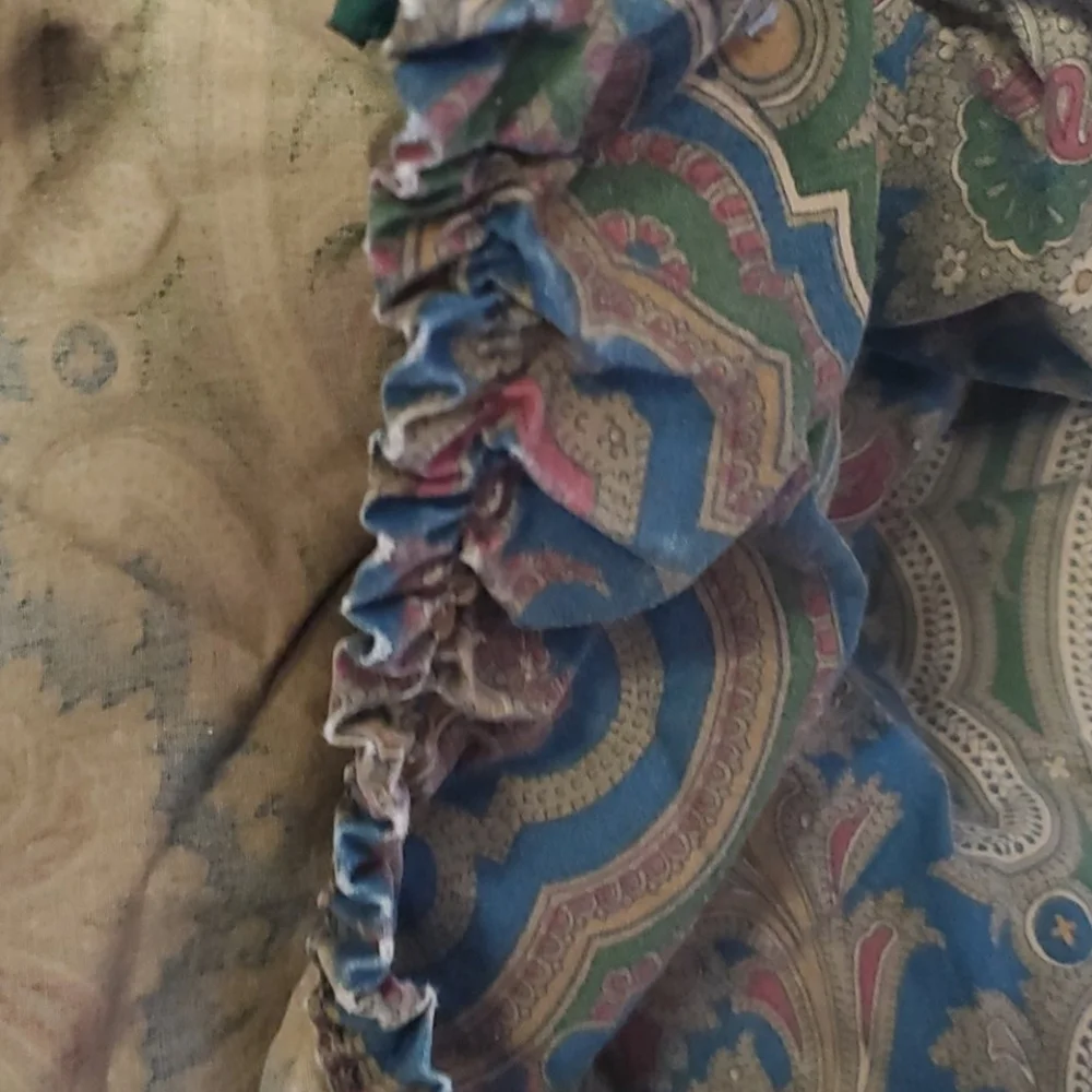 Ralph Lauren cotton Twin Jumeau fitted sheets brown green blue